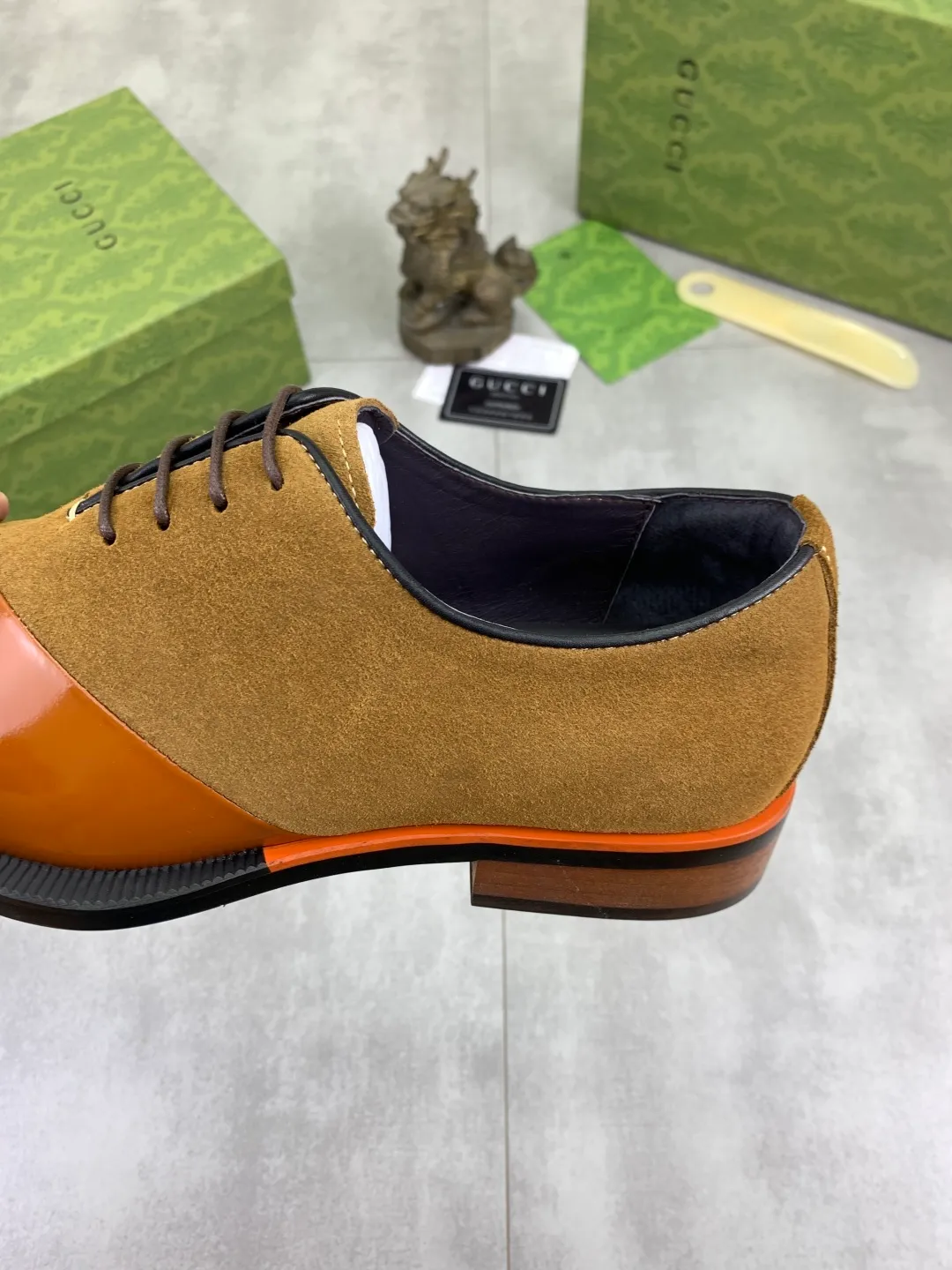 Men's Men's Shoes 💰P580 [New Style] 💰💎💎💎 [Gucci] GUCCI high-end men's formal business leather shoes, original order 1:1! Original imported high-end calfskin, original metal buckle, imported first-layer pigskin lining for feet, original high-end outsole, men's shoe size: 38-44